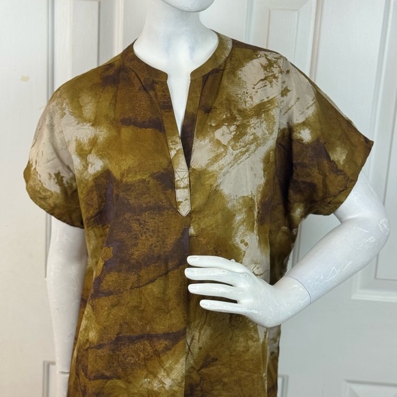 Grade & Gather Blue Gray Splatter Mini Dress S/M - Picture 14 of 16